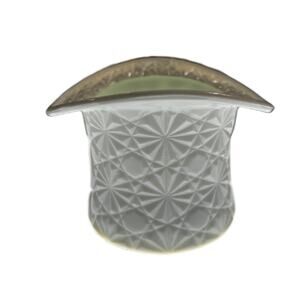 VTG Fenton Daisy Button Milk Glass Top Hat 3.5" Tall